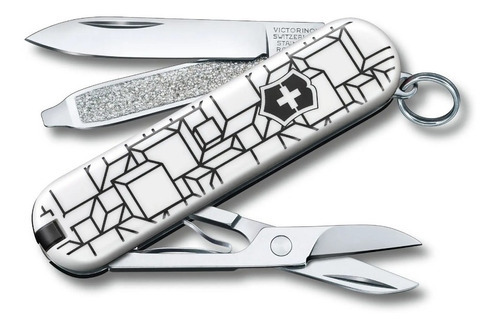 Navaja Victorinox Classic Edición Limitada Diseños Del Mundo Color Cubic Illusion