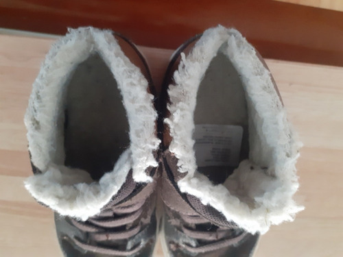Zapatillas Lecop Botitas Con Corderito - Marrones - Talle 27