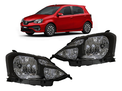 Juego Opticas Toyota Etios Xls Platinum 2020 2021 2022 2023