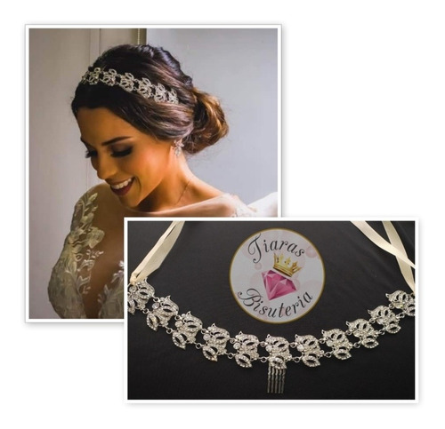 Corona Tiara Tocado Novia Quinceañera Fiesta