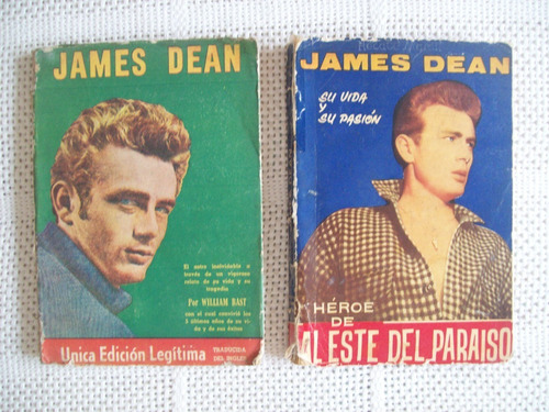 Lote De 2 Libros Fisicos Sobre James Dean . Su Vida Y Pasión