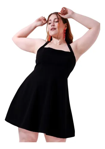 Vestido Corto Camila Espalda Abierta Talle Grande Especial