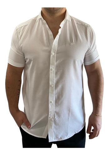 Camisa Manga Corta De Fibrana Para Hombre Worren Art. 1122