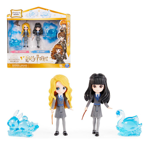 Set Figuras Harry Potter Luna Y Cho Expecto Patronum