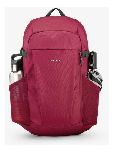 Mochila Senderismo Deporte Trekkiing 20lt Quechua Outdoor Color Vino Diseño De La Tela Lisa