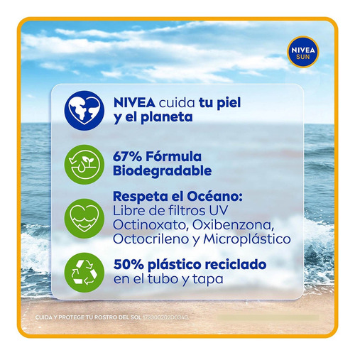 Protector Solar Facial Nivea Sun Control Brillo Fps50 50ml