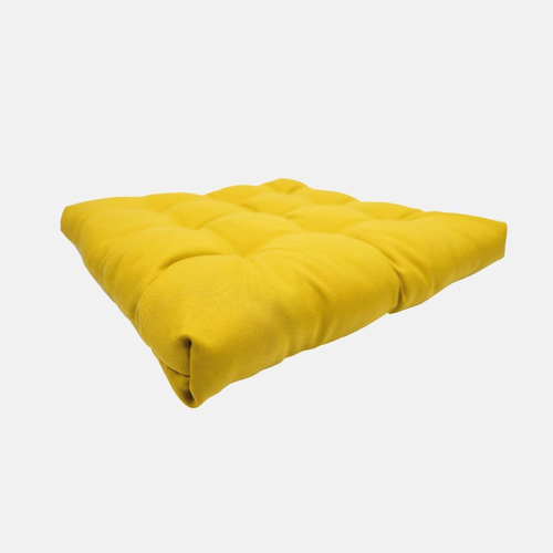 Assento Para Cadeira Futon 40x40 Cm  Oxford Mostarda