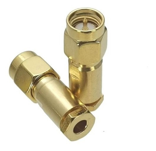 Conector Sma Macho Largo Cables Rg-316 Rg-174, 2 Unidades