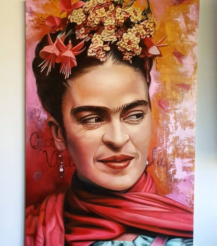 Frida Kahlo, Artista Gustavo Adolfo, Oleo Sobre Lienzo, Gran