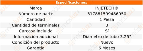 1- Sensor Flujo Aire Maf S10 6 Cil 4.3l 1996/2004 Injetech