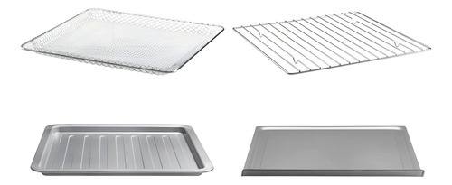 Freidora De Aire Gourmia Horno Digital Pantalla 19 Funciones Color Plateado