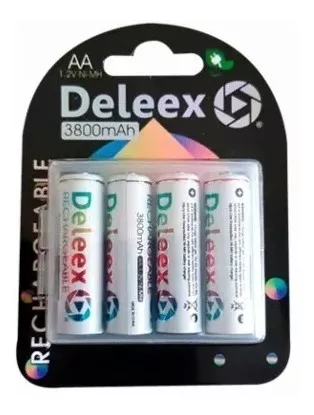 ELECTRONICA: PACK 4 PILAS RECARGABLES DELEEX AAA (HH2)