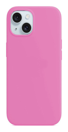Protector Para iPhone 15 Silicone Case Rosa 