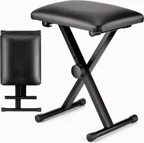Comprar Taburete Ajustable Tapizado Para Teclado Taburete Para Piano Color Negro