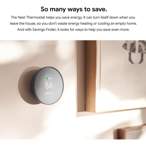 Termostato Inteligente Google Nest, Con Wifi, Programable Aa