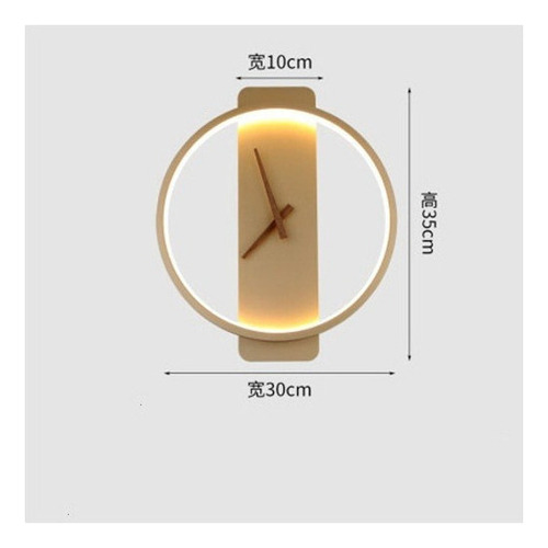 Lámparas De Reloj De Pared Creativas De Dormitorio Moderno