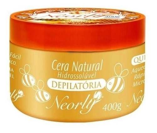 Cera Quente Corporal Depilatória Mel Solúvel 400g Neorly