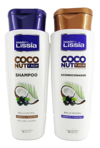 Lissia Kit Shampoo + Acondicionador Coc - mL a $127