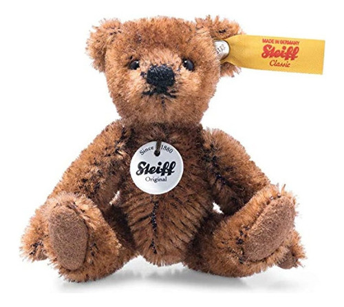 Steiff Mini 4  Teddy Bear Mohair Plush, Premium Stuffed Anim