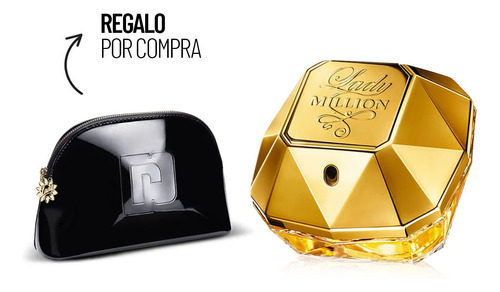 Kit Perfume Mujer Rabanne Lady Million Edp 80 Ml + Royal Pou