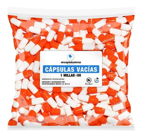 Capsulas Vacias Millar #00 Naranja/blanco