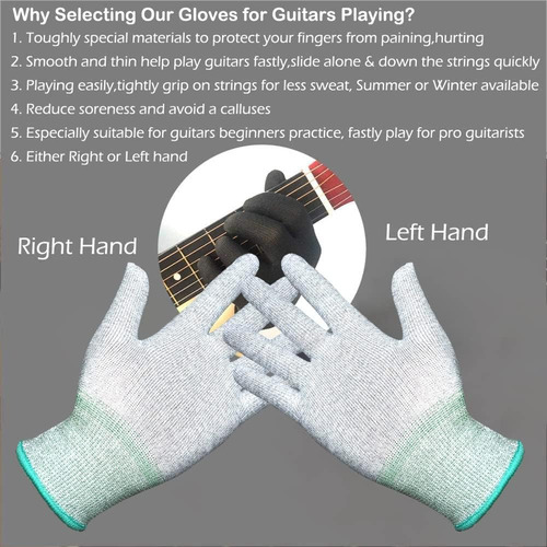 Guantes De Protec. Para Dedos Con PĂșas - Par Blanco - Talla