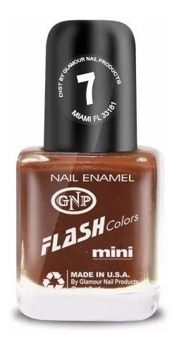 Esmalte Flash Colors De Gnp 9ml Nro.7 Marron Chocolate!