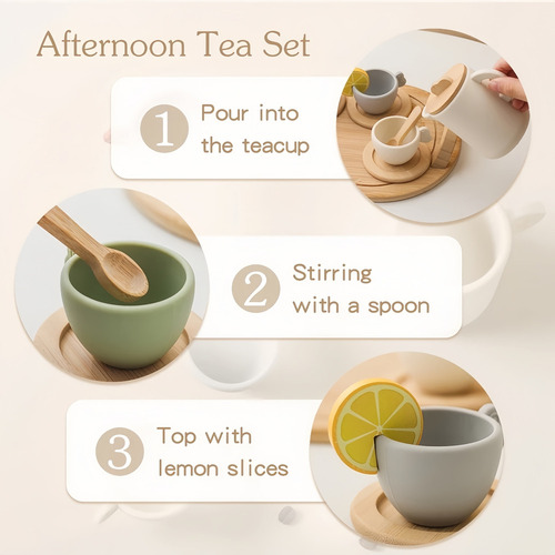 Set De Juguetes De Simulación Para Té De La Tarde, Regalo Pa