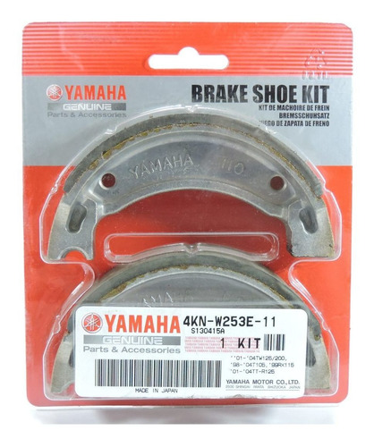 Zapatas De Freno Trasero Yamaha Ttr 125- Tw 200 Grizzly- Brm