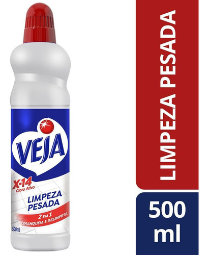 Limpador Limpeza Pesada X-14 Com Cloro Ativo 500ml Veja
