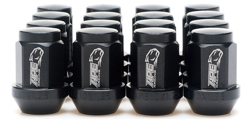 Black Acorn Wheel Lug Nuts Forged 7075-t6 Aluminum 10x1...