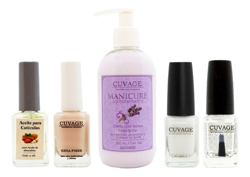 Cuvage Kit Cuidado Tratamiento De Uñas Cutículas Crema Manos