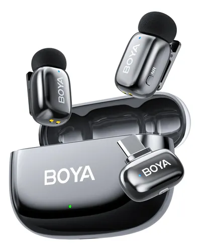 2× micrófonos lavalier inalámbricos Boya (USB)