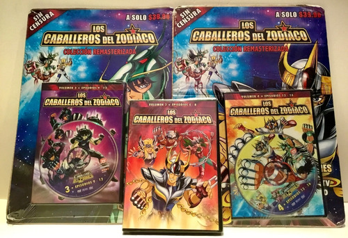 Los Caballeros Del Zodiaco 3 Dvd Originales Nuevos Cerrados 