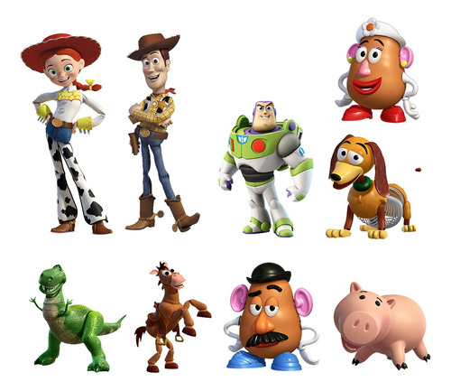 Toy Story Minis 9 Pack Figuras De Coroplast