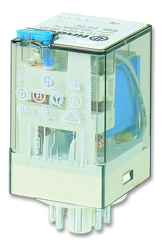 601290240040 Rele Industrial Octal 2 Cont 10a 24vcc Finder