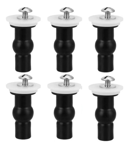 6pcs De Tornillos Asiento Inodoro Accesorios, Universal