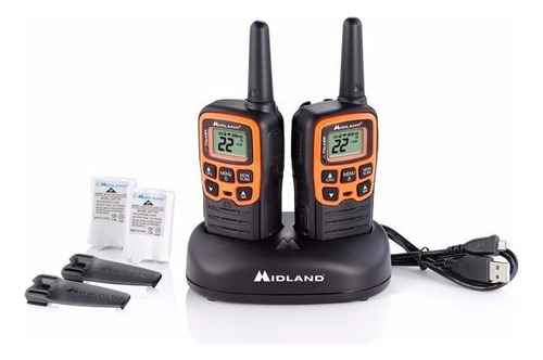 3 Kit Radios Midland X Talker T51vp3-3 45km* 28mi 2 Vías Vox Bandas De Frecuencia Gmrs/frs Color Naranja