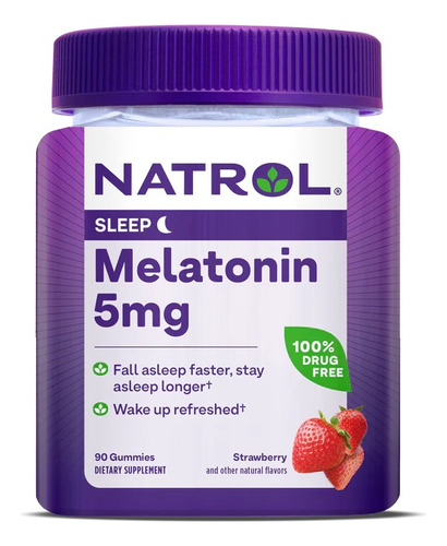 Melatonina Natrol 5 Mg | Descanso & Relajación | 90 Gomitas