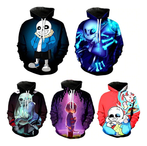 Xt Sudadera Con Capucha Undertale Skeleton Brothers Sans