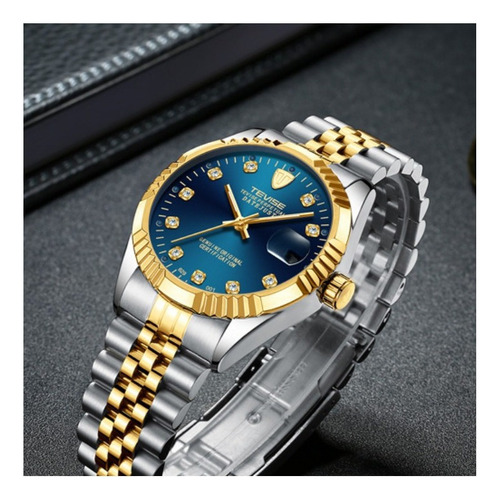 Reloj Analógico Mecánico Con Calendario Para Hombre Negoc