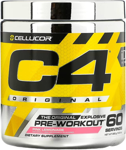 Pre Entreno Cellucor C4 Original Sabor Limonada Rosa 60 Serv