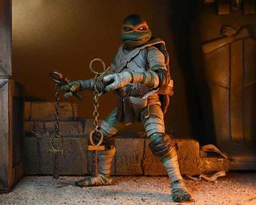 Michelangelo As Mummy Neca Tmnt X Universal Monsters Nuevo