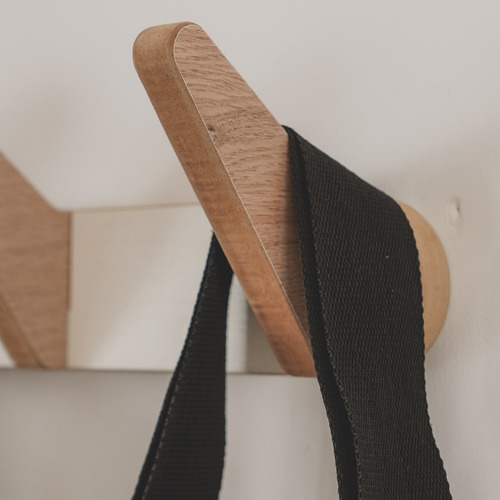 Imagen 4 de 10 de Perchero Madera De Pared , Envio Gratis - No Usa Tornillos