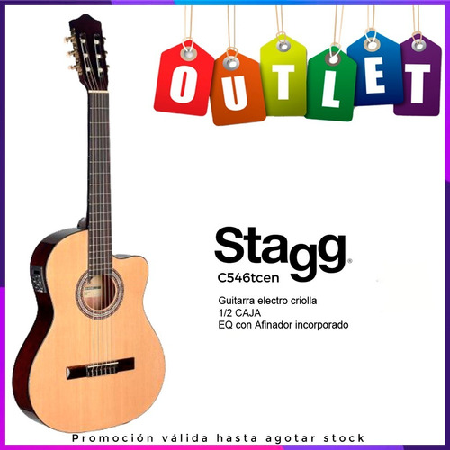 Guitarra Clásica 1/2 Caja Eq Stagg C546tcen Outlet 13 (Reacondicionado)