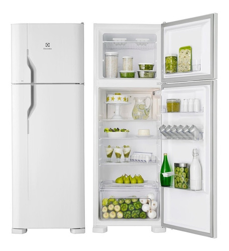 Geladeira a gás Electrolux DC44 branca com freezer 362L 110V