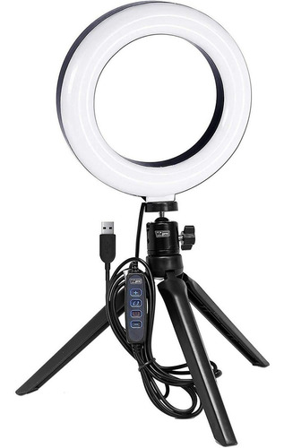 Vidpro Rl-6 Kit De Anillo De Luz Led De 6  Pulgadas Con Mini