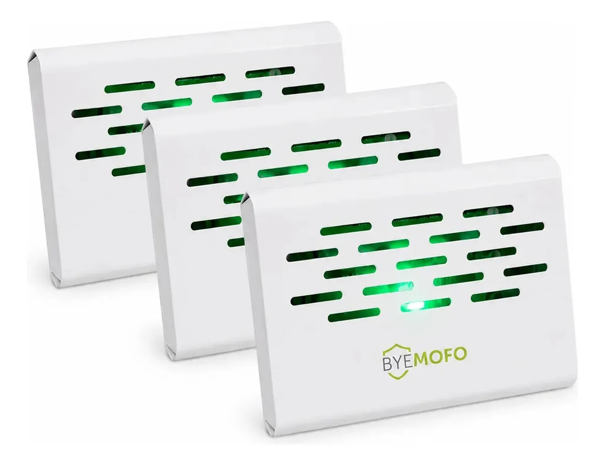3 Aparelho Elétrico Anti Mofo Fungo Ácaro Byemofo Legon Cor Branco