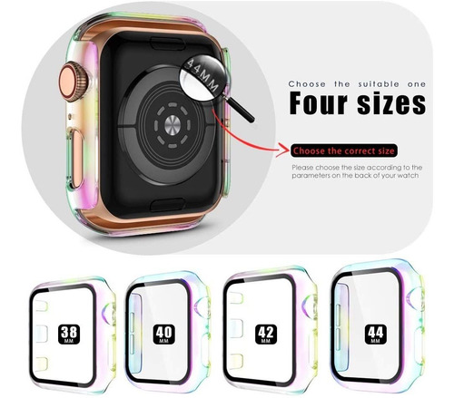 Easuny - Caja Rígida Para Apple Watch Series 6, Se, Series 5