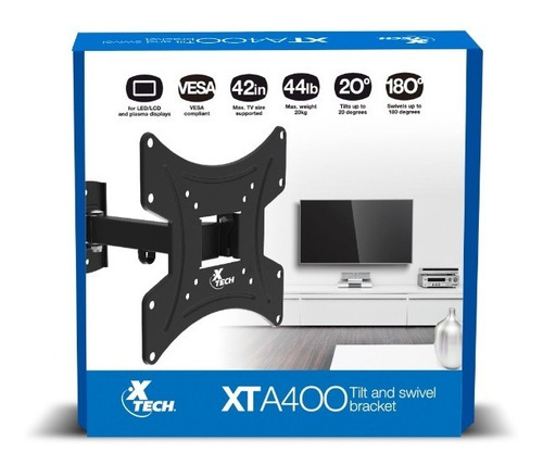 Base Xtech Xta 400 23 A 42 Con Inclinación Y Giro 180º